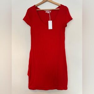 Red Dress - Scoop Neck - Large